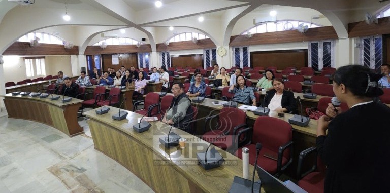 AHoDs and senior officers during the Capacity Building training at the Conference Hall of Nagaland Civil Secretariat, Kohima on August 30. (DIPR Photo)